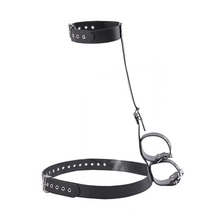 Sangle de positionement BDSM à restrictions cou/poignets