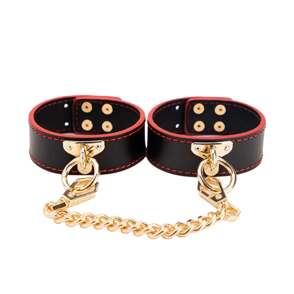 Genuine leather submission handcuffs