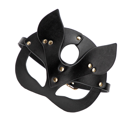 Masque allure féline accents dorés