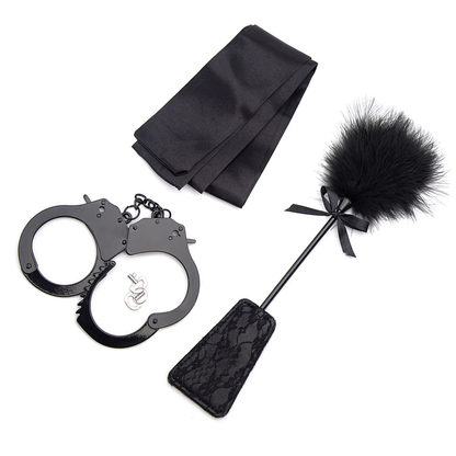 Ensemble menottes bandeau et caresses
