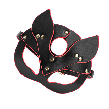 Masque allure féline accents dorés