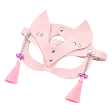 Masque allure féline à chaînes et grelots
