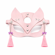 Masque allure féline à chaînes et grelots