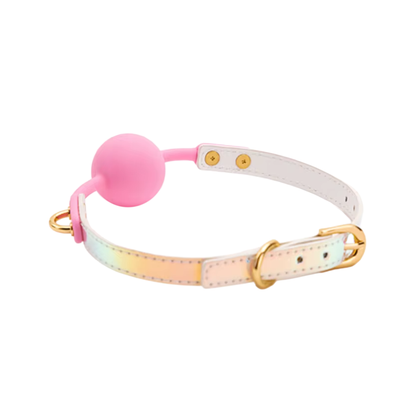 Baîllon à balle en silicone avec attaches