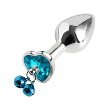 Plug anal métalique coeur de cupidon