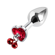 Plug anal métalique coeur de cupidon
