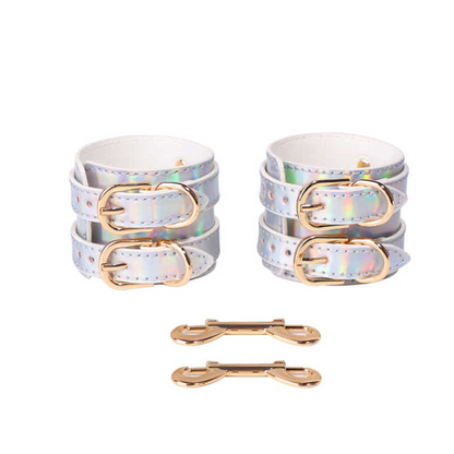 Holographic handcuffs with double attachment