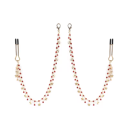 Ensemble baîllon os et pinces à mamelons