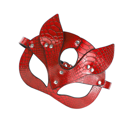 Masque allure féline accents argentés