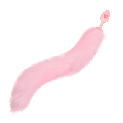 Plug anal en silicone queue de renard