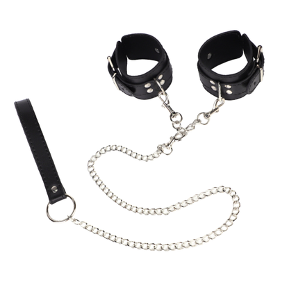Handcuffs and leash