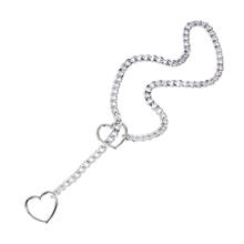 Collier choker à coeur coulissant