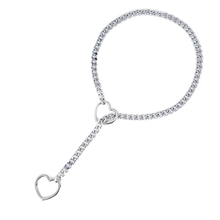 Collier choker à coeur coulissant