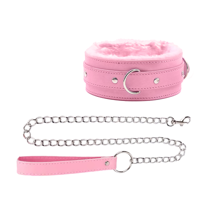 Collier fétiche doux avec laisse