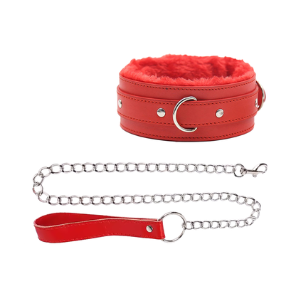 Collier fétiche doux avec laisse