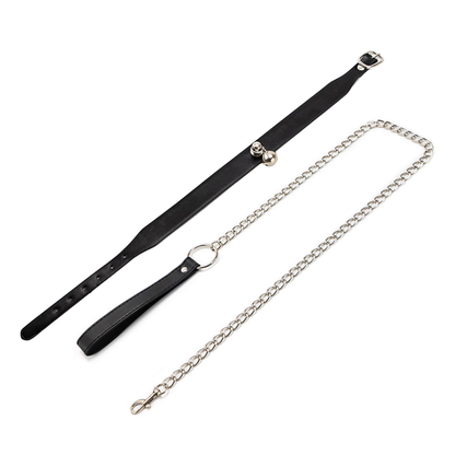 Collier de soumision à grelot et laisse