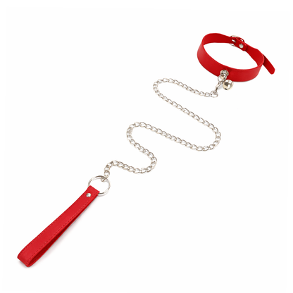 Collier de soumision à grelot et laisse