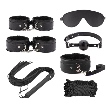 Ensemble bondage 7 pièces avec doublure douce