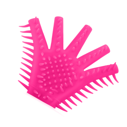 Silicone stimulation/masturbation glove