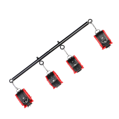 Adjustable spreader bar and handcuffs