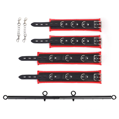 Adjustable spreader bar and handcuffs