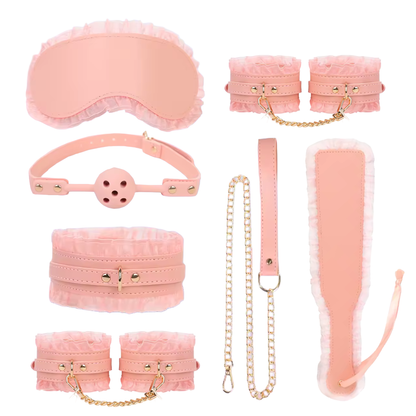 Ensemble soumission et séduction à dentelle