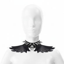 Collier ange corrompu et laisse