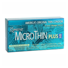 Condoms Kimono MicroThin plus aqua lube paquet de 12