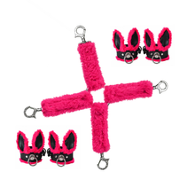 Attaches croisées et menottes Collection Lapin Velour