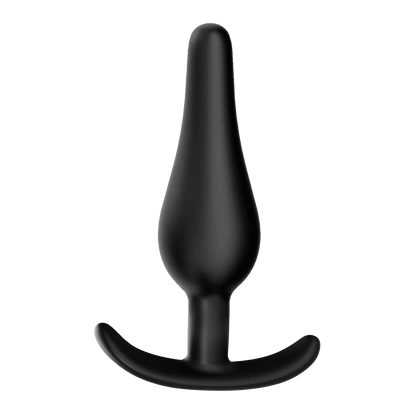 Plug anal effilé courbé en silicone