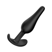 Plug anal effilé courbé en silicone