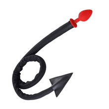 Plug anal en silicone queue de diable