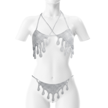 Ensemble 2 pièces étincellant effet gouttes