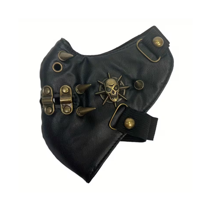 Masque steampunk effet cuir