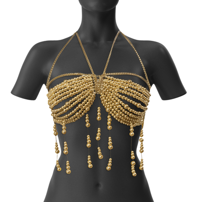 Bralette sensuelle perlée