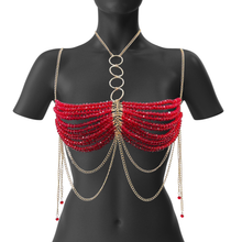 Bralette de perles style cristaux scintillants
