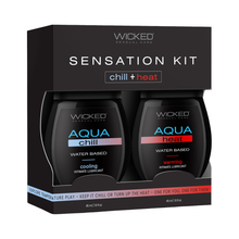 Lubrifiant à base d'eau Wicked Sensation Kit Chill & Heat 2x45mL