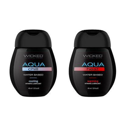 Lubrifiant à base d'eau Wicked Sensation Kit Chill & Heat 2x45mL