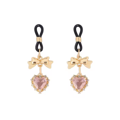 Pinces à mamelons ornées boucle et coeur