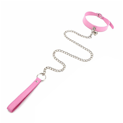 Collier de soumision à grelot et laisse